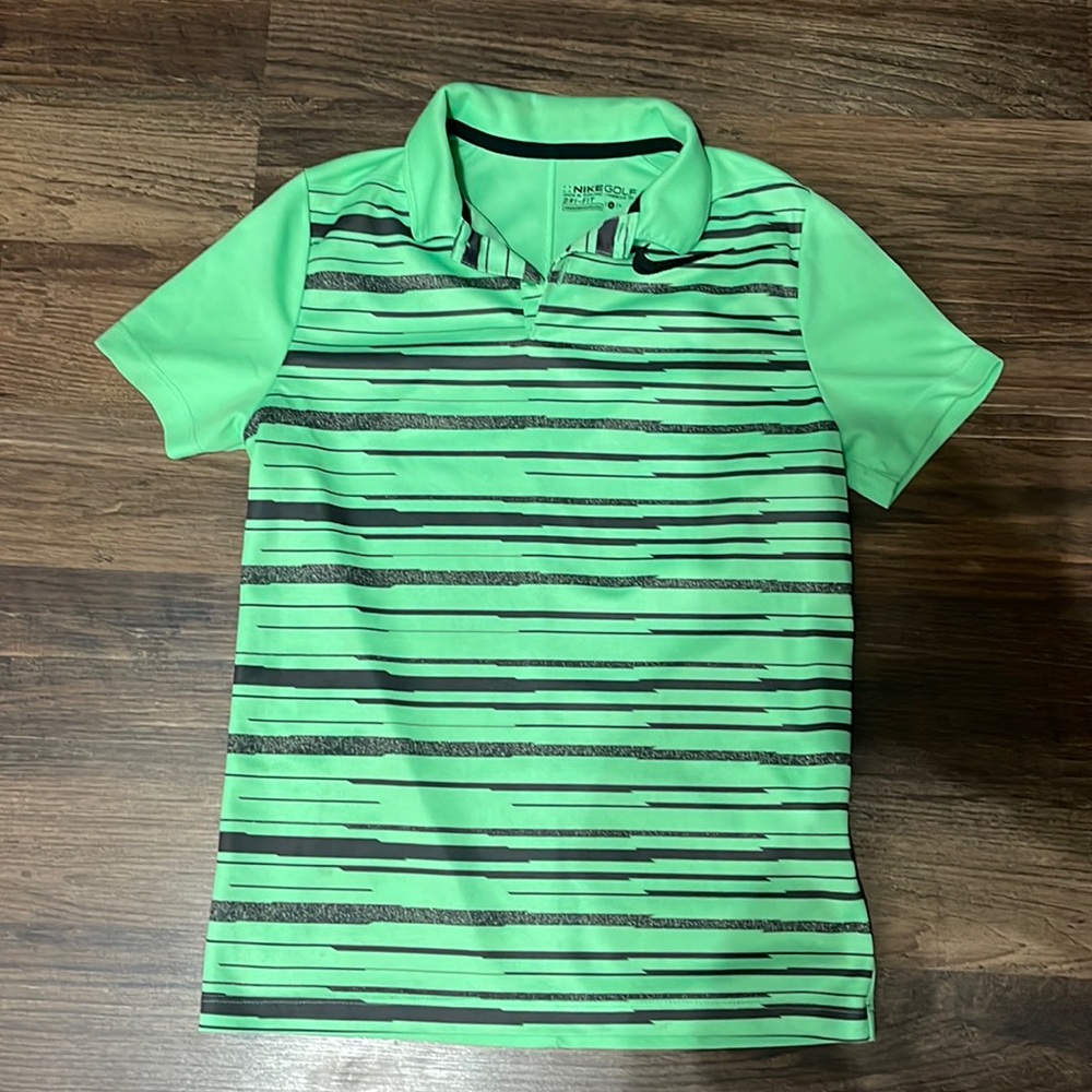 Youth boys small Nike golf dri fit polo